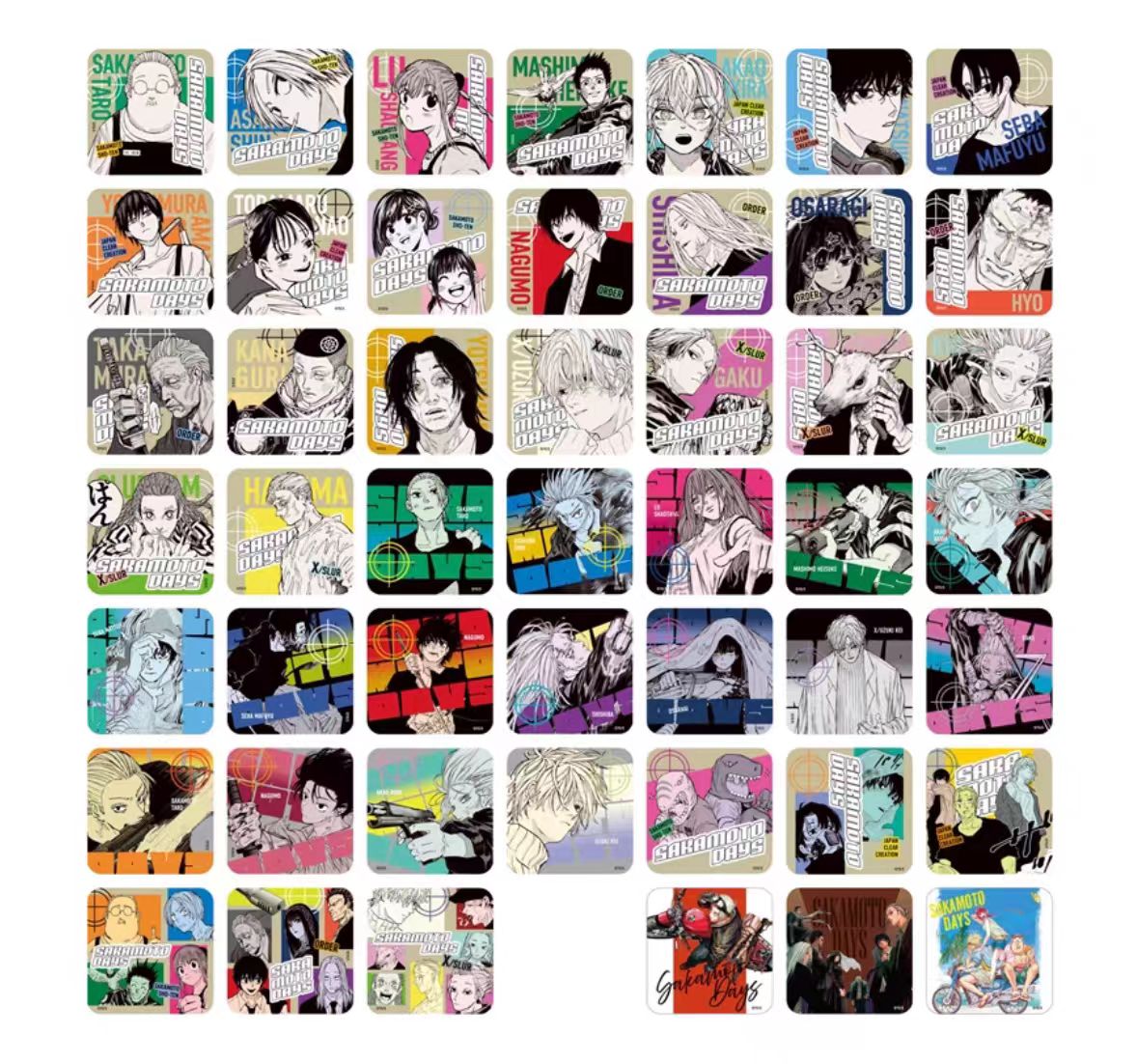 坂本日常 JF2025 坂本 原画杯垫  盲盒代拆