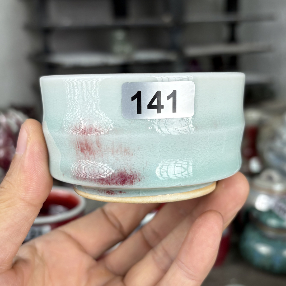 141纯手工拉坯钧瓷原矿釉主人杯竹节杯自然窑变一物一拍茶杯陶瓷