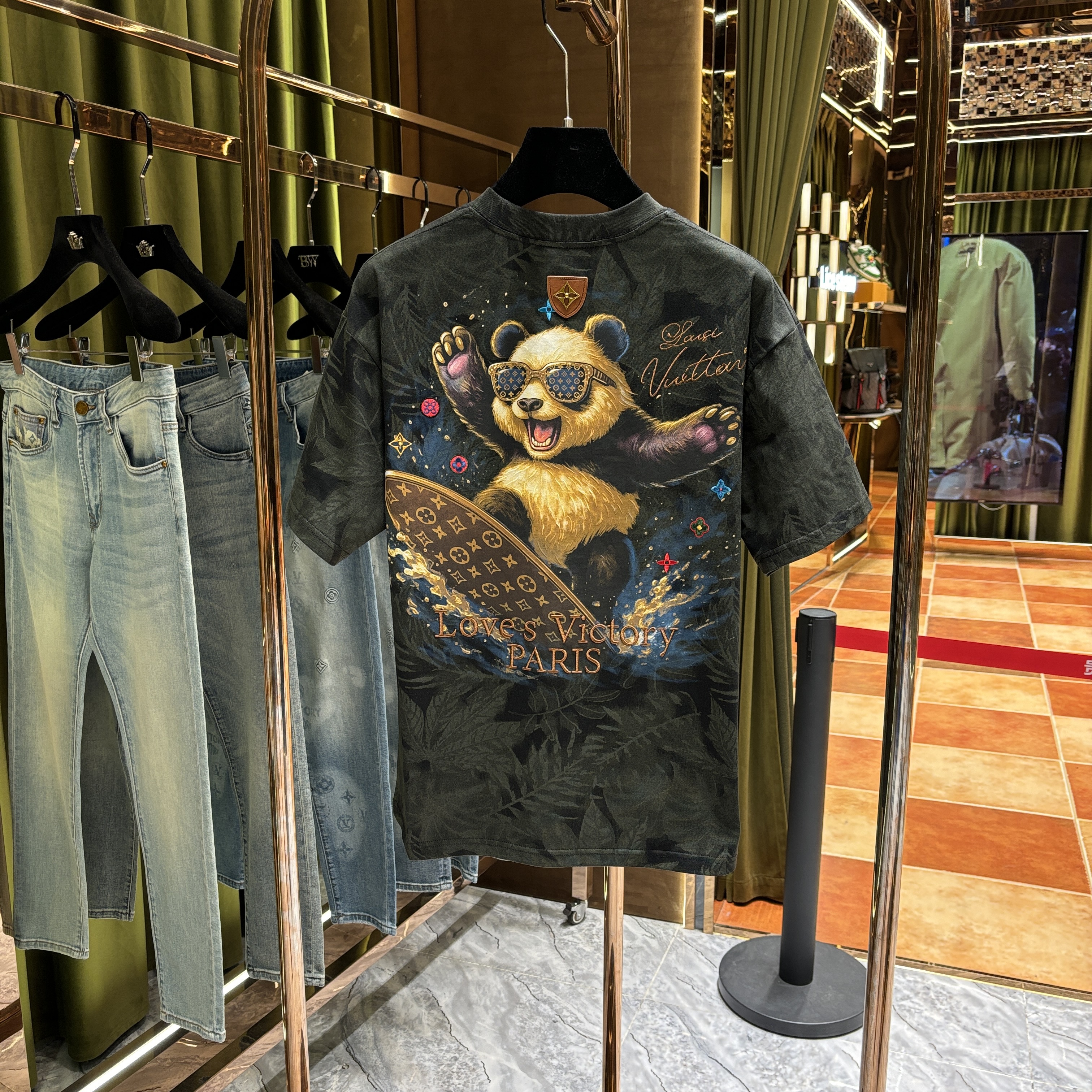 TD【大师兄专属-100%纯棉短袖】老钱风重工至尊刺绣工艺短袖25328