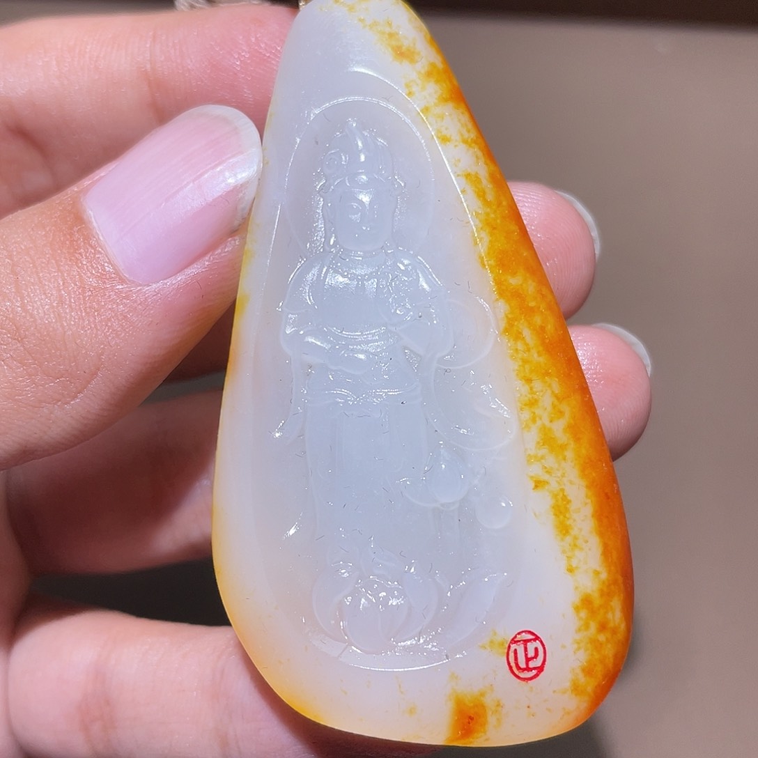 和田玉颈饰未镶嵌Y