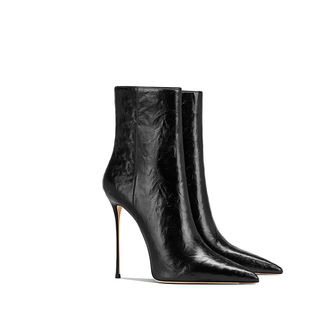 爆款洋气黑色高跟短靴气质高级感2025秋冬新款百搭气质不累时装靴