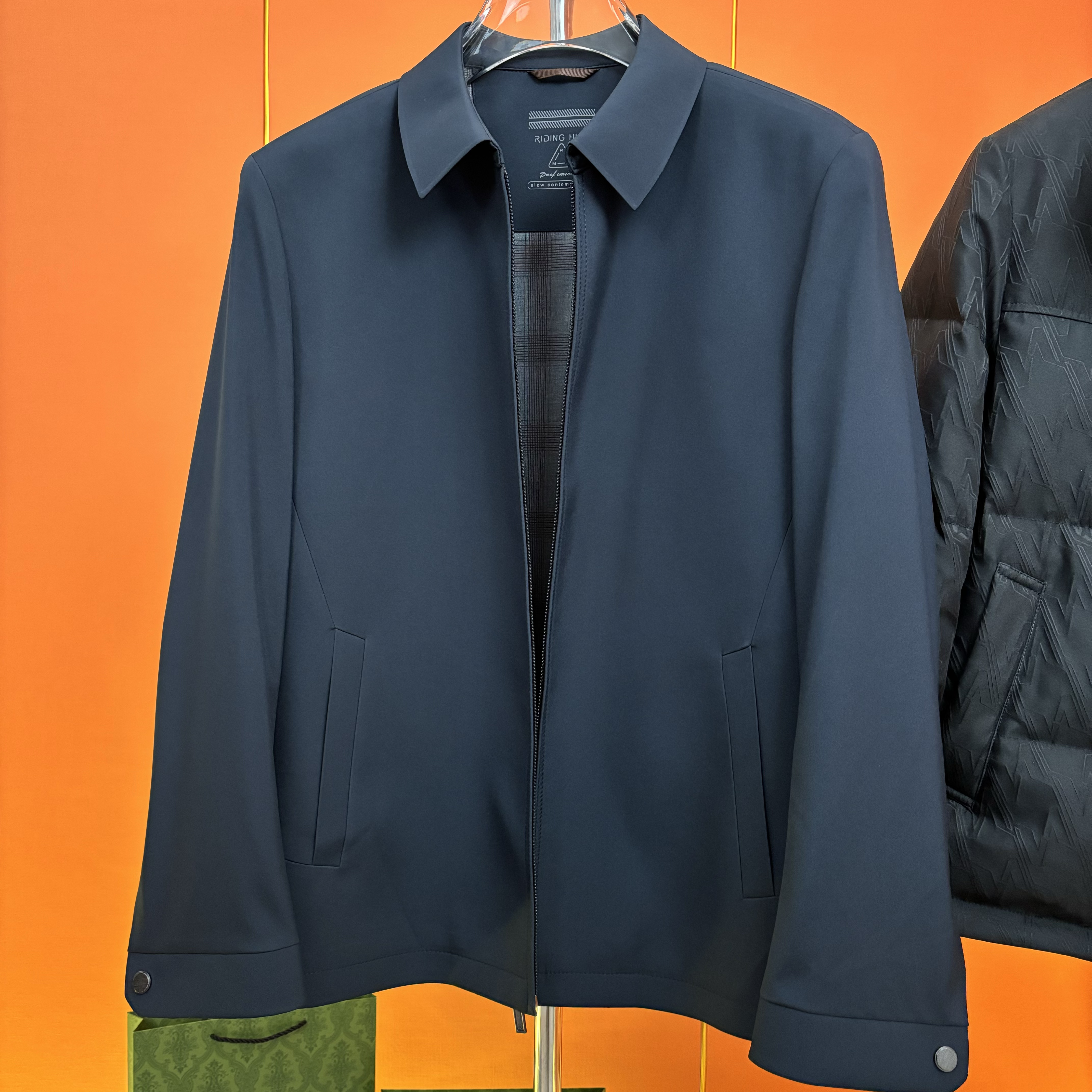 高端行政夹克外套男士春秋季2025新款翻领商务休闲风