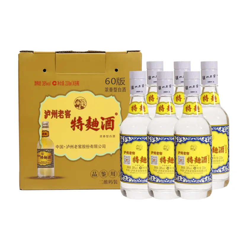 【心怡专属】泸州老窖 60版特曲 浓香型白酒 38度 230ml