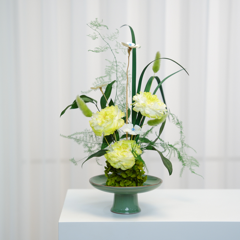 简约清新古典永生花摆件