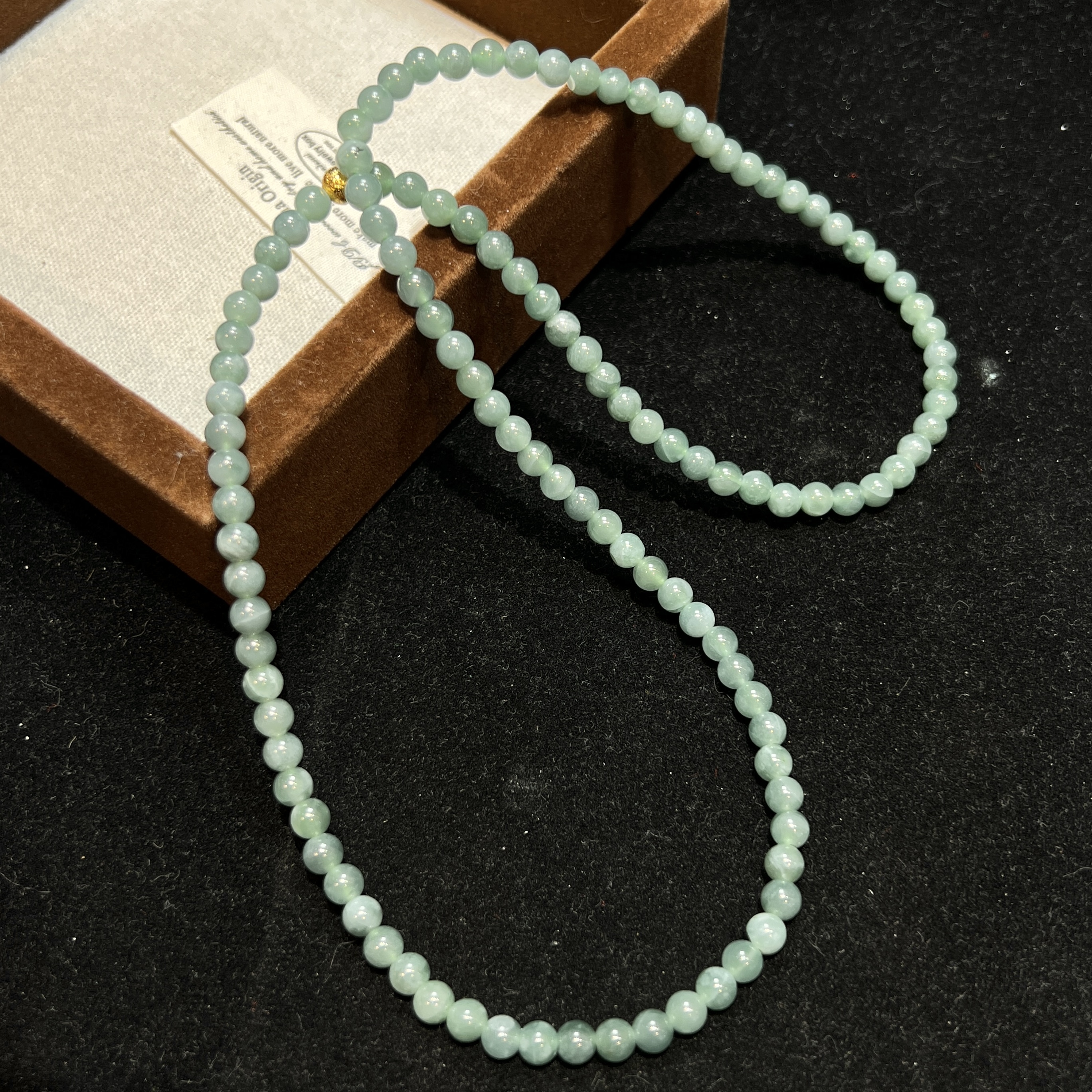 【上旭珠宝马哥推荐】天然翡翠A货蓝水珠链 多样性发一件