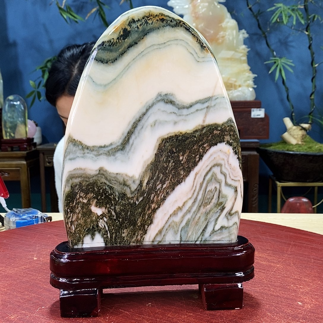 玉天然玉石摆件制作