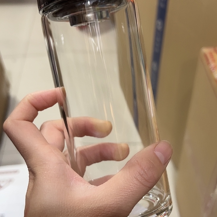玻璃杯4104104101205单层烫手玻璃杯410➕杯套