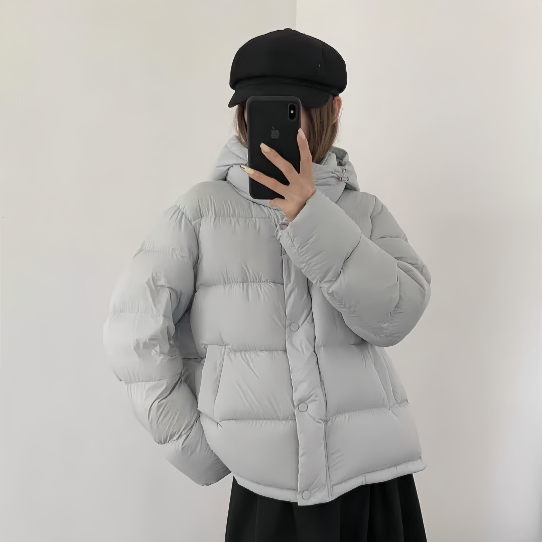 95安心绒羽绒服女款新标95白鸭绒宽松加厚爆款时尚保暖外套女