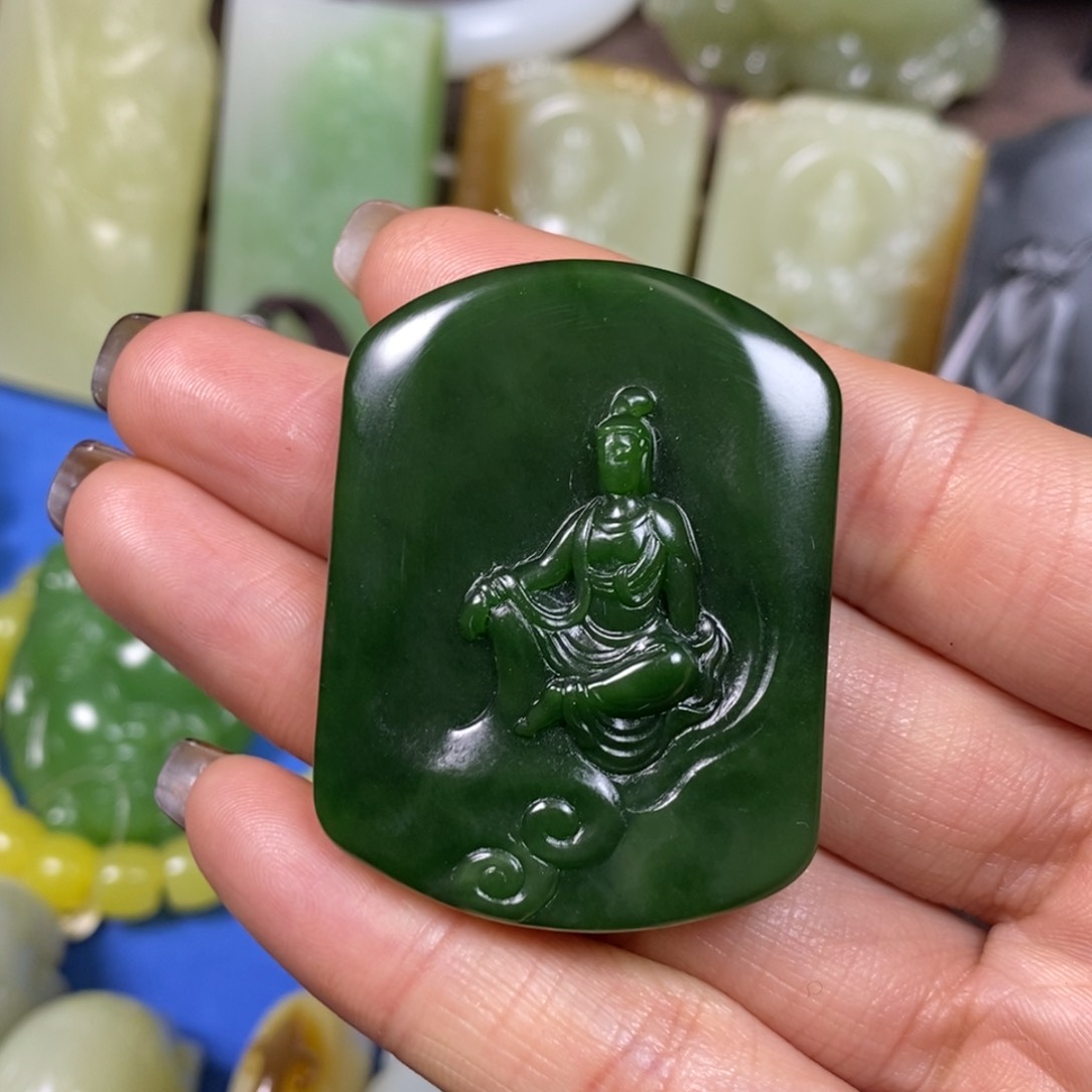 和田玉挂件未镶嵌?***风