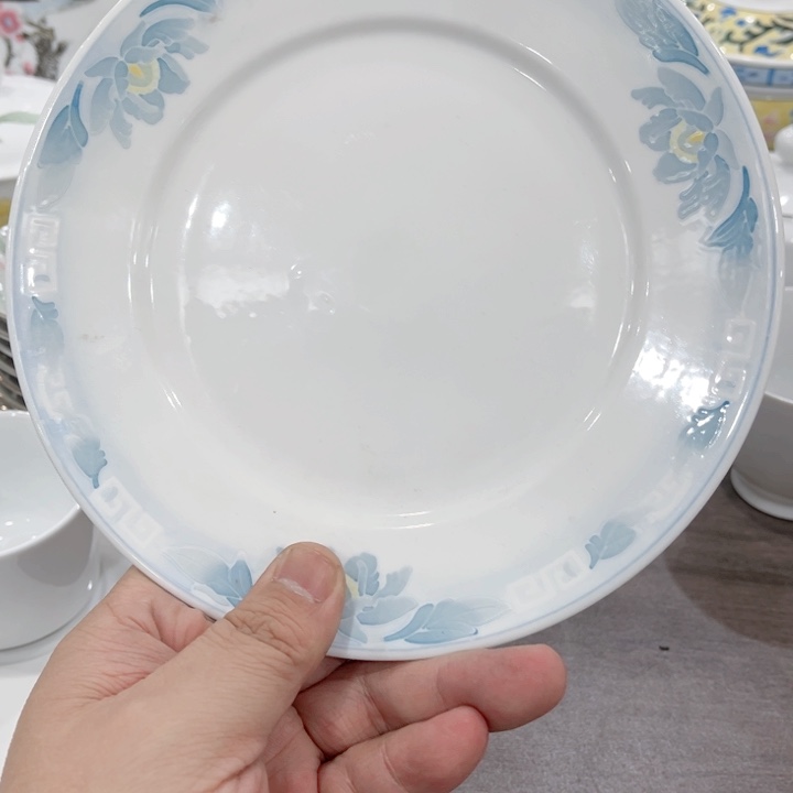 壶釉下五彩的瓷器在瓷器