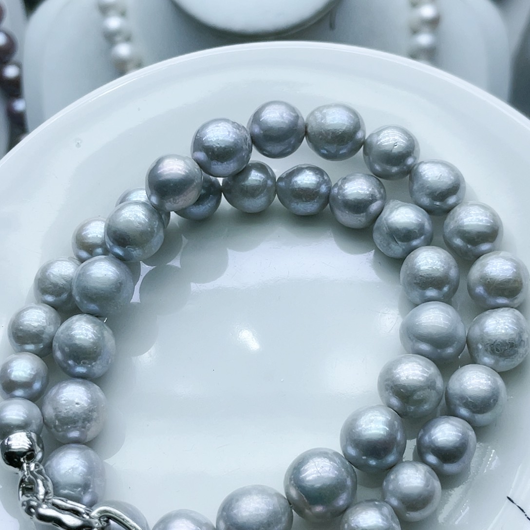 淡水珍珠颈饰钛钢