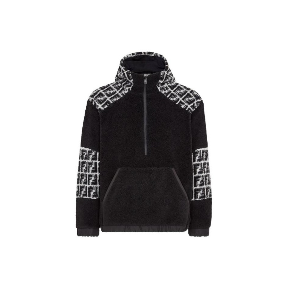 99新 FENDI/芬迪 5589/FENDI 半拉链摇粒绒夹克外套/M码/98新