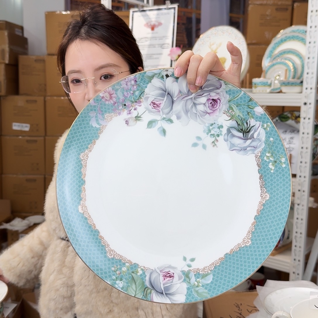 骨瓷高骨12英寸平盘30.5cm一个