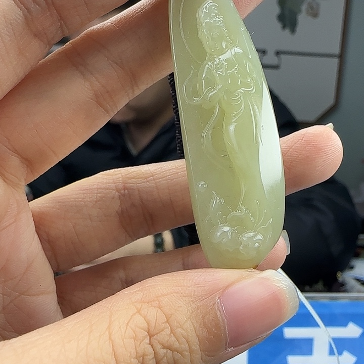 和田玉银S925镶嵌颈饰