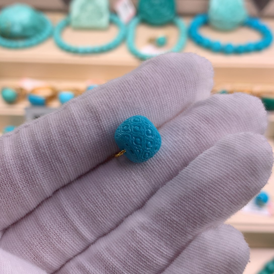 绿松石珠宝奇石未镶嵌11-8.8