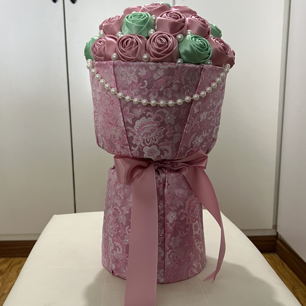 藏式玫瑰花束diy手工材料包非成品送制作教程