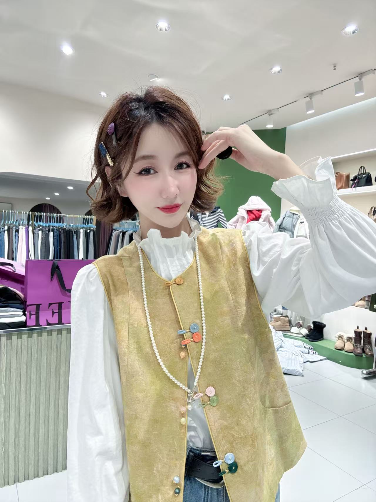 女皇【新中式国风提花刺绣时髦洋气】马甲