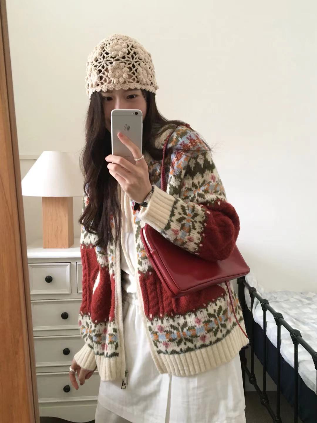 1853#连帽毛衣拉链外套 X