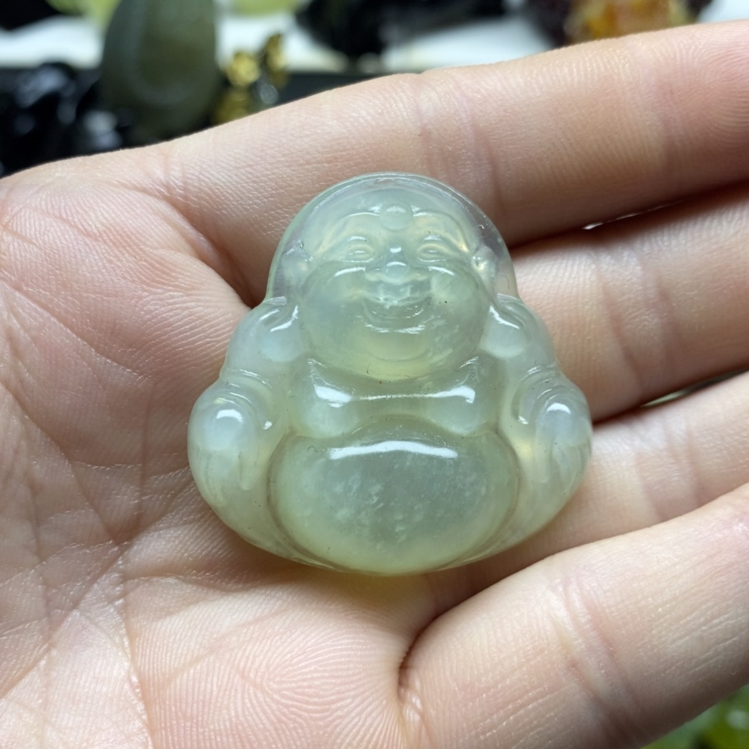 岫玉佛公吊坠 未镶嵌