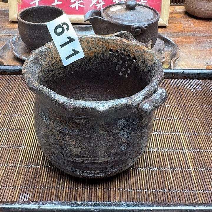 纯手工制作粗陶茶具