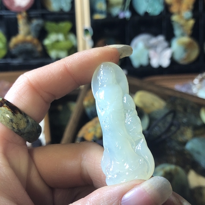 岫玉未镶嵌岫玉挂件