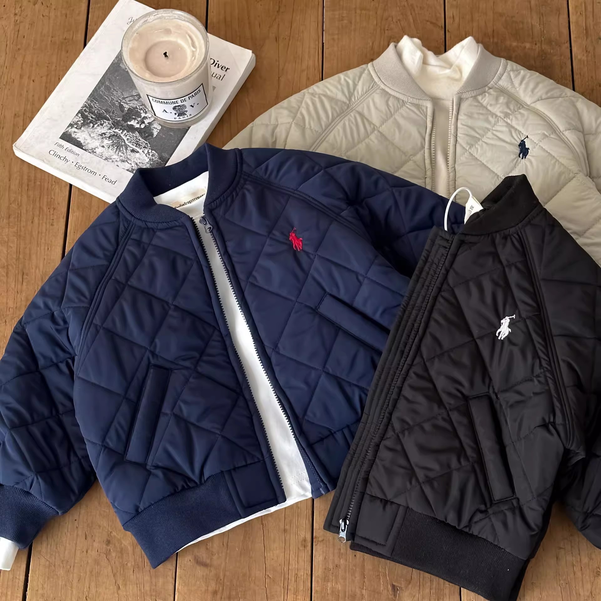 棒球领冬季秋冬儿童卡通棉服上衣户外短款风格