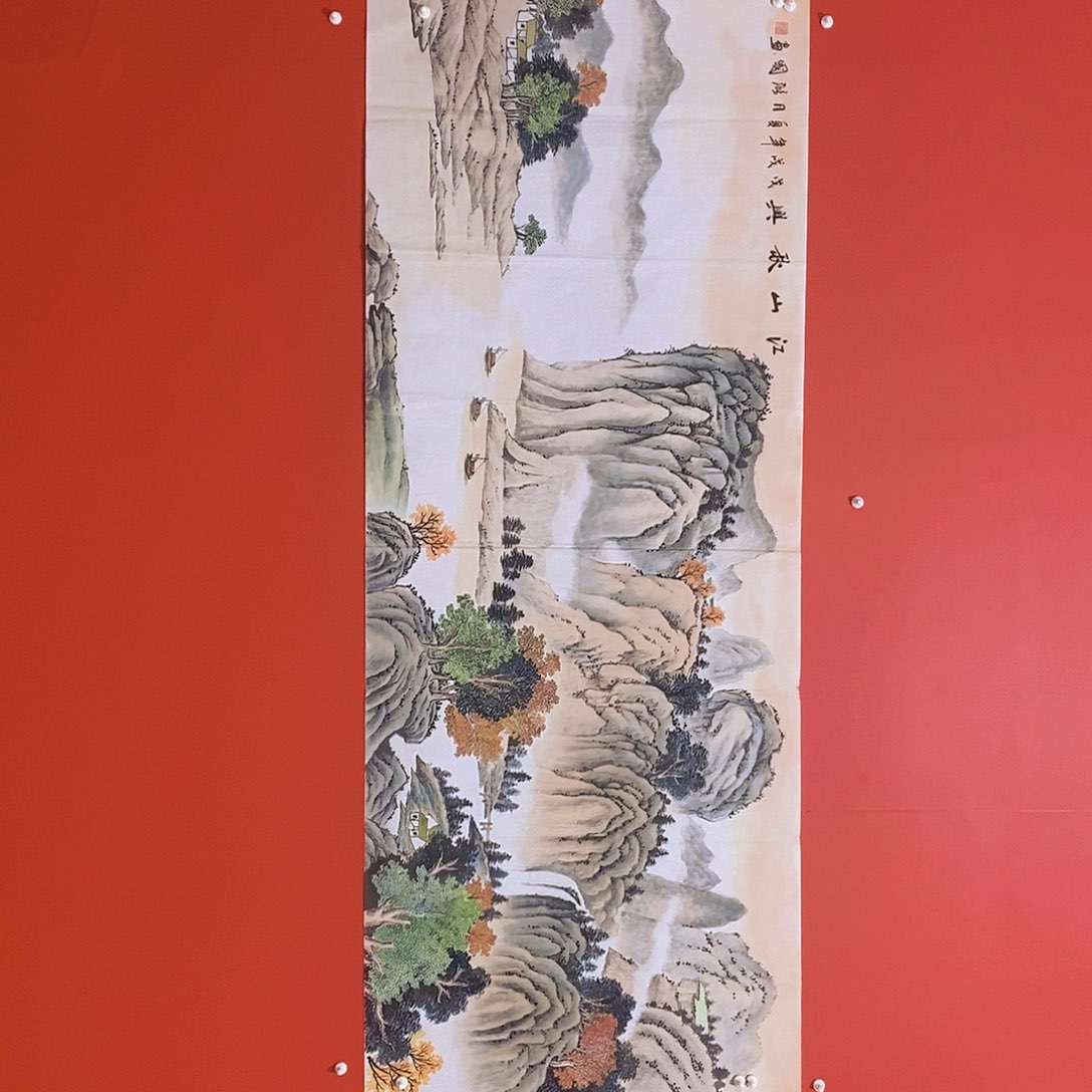 国画山水花鸟国画作品