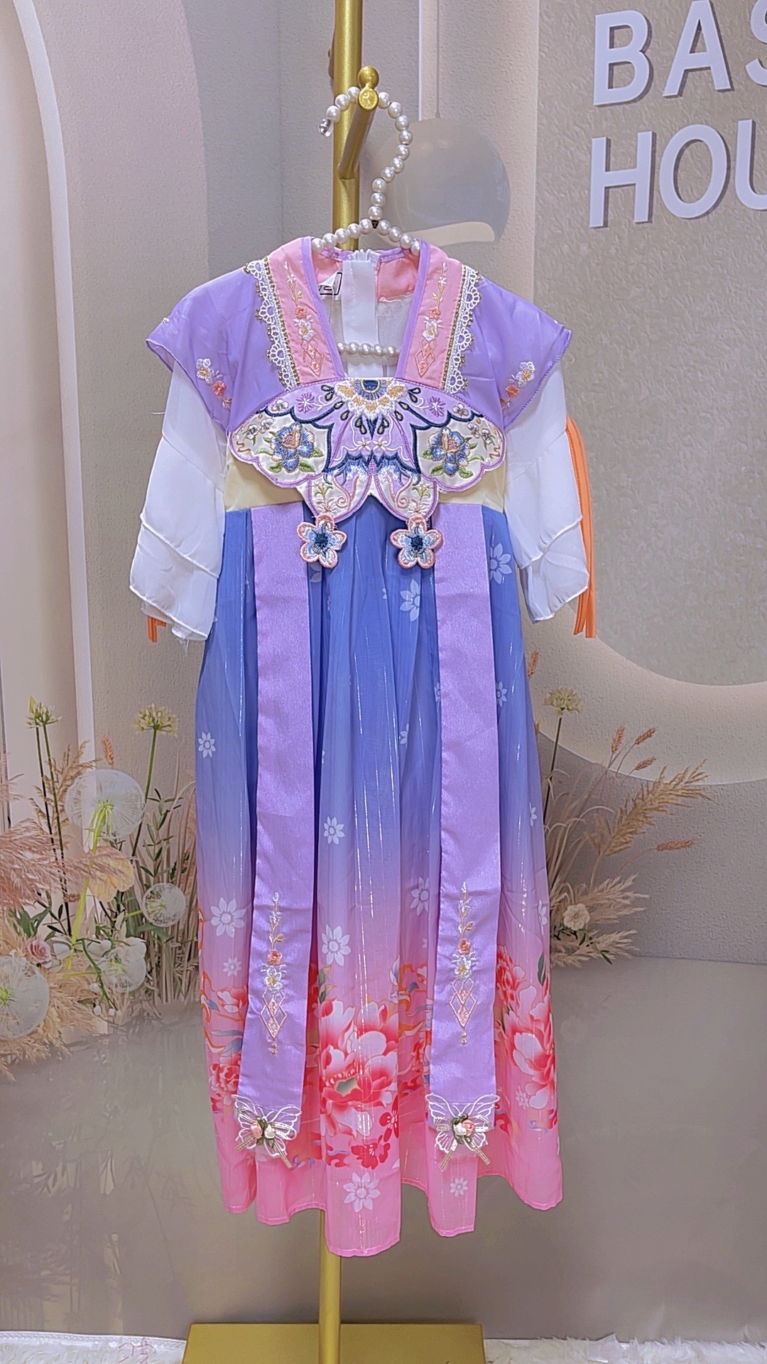 汉服女童夏款2025新款儿童古装国风超仙唐装女孩古风公主裙子夏季