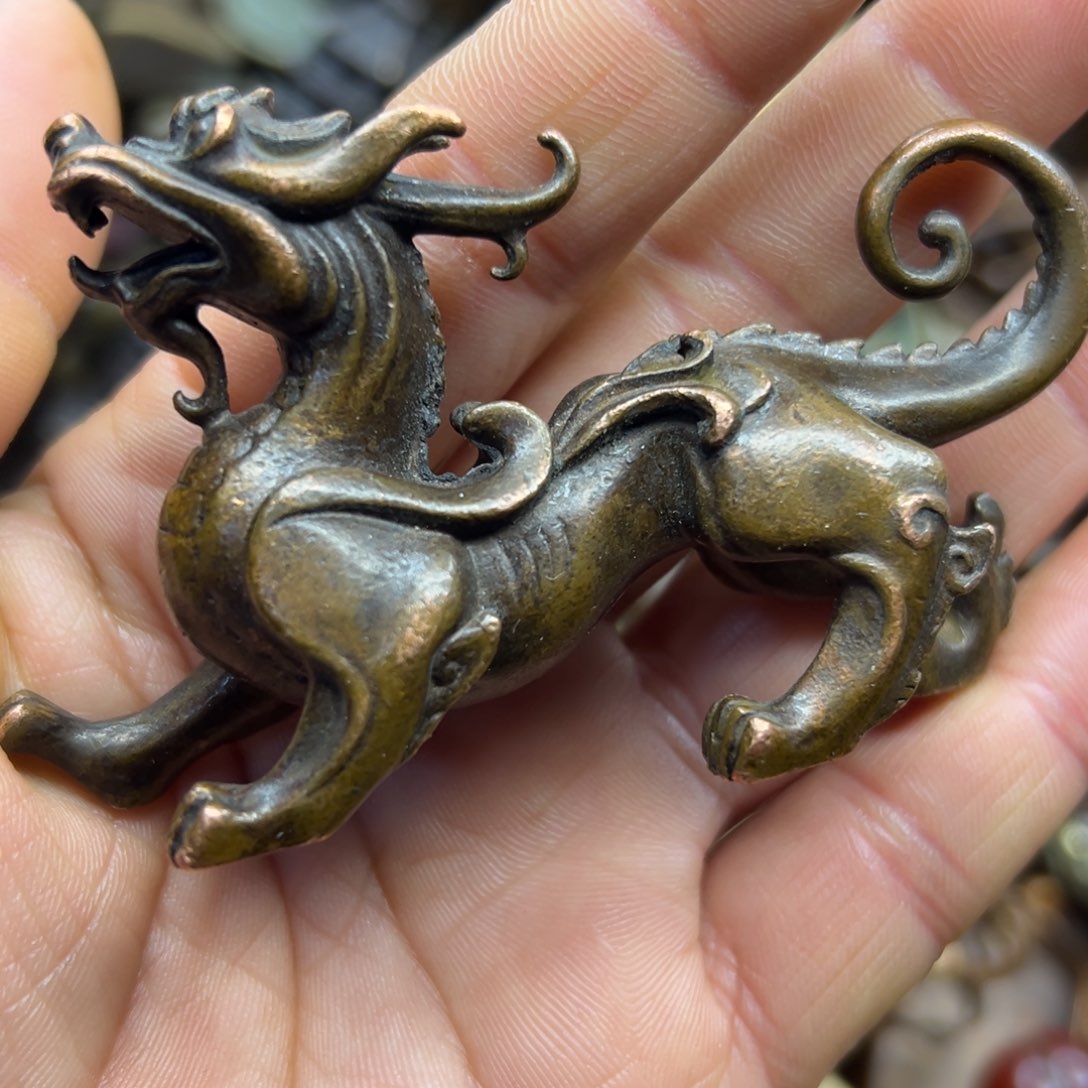 铜摆件欢迎欢迎你