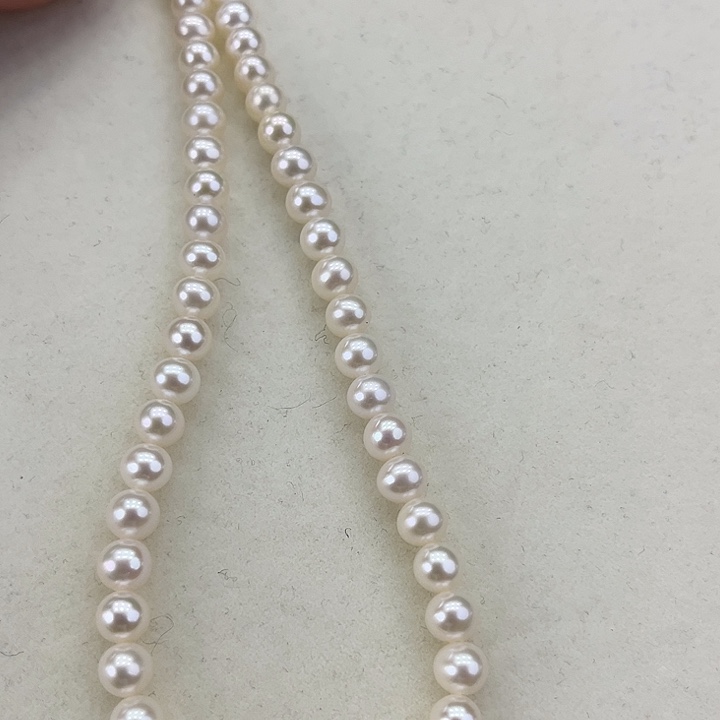 淡水珍珠颈饰银S925镶嵌卡6-7炫彩高品