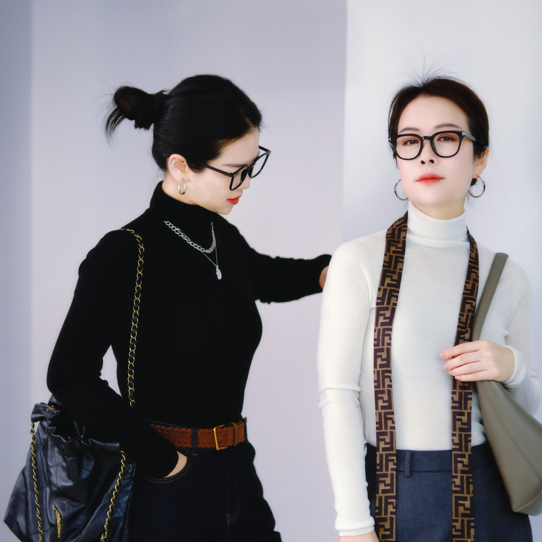 EW｜纯羊毛高领长袖打底衫