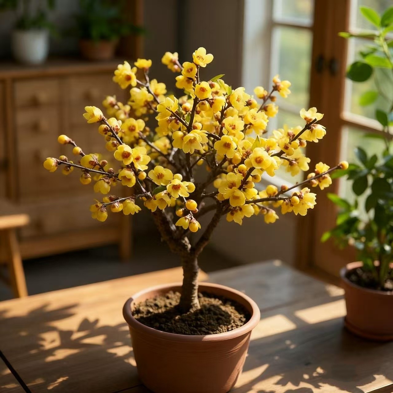 正品老桩梅花盆栽腊梅绿梅宫粉梅带花苞浓香型庭院耐寒冬天开花卉