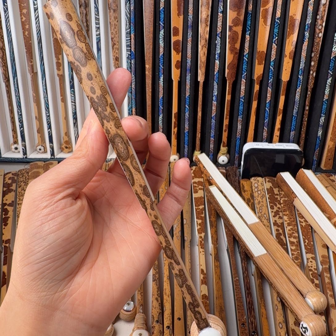 扇子大**Q兵哥扇艺斑竹折扇