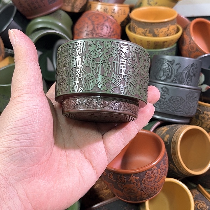 茶杯紫砂全手工紫砂主人杯