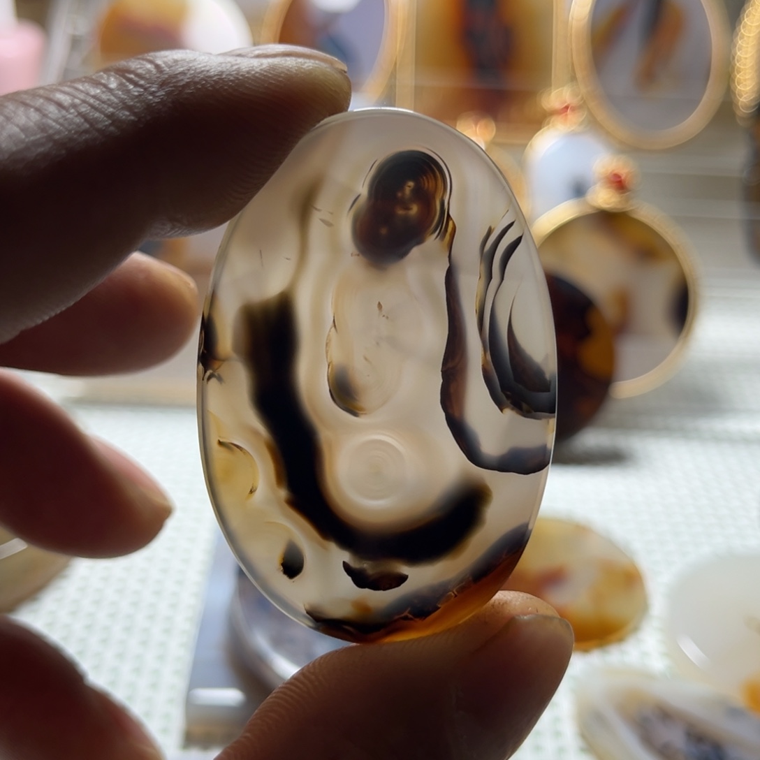 玛瑙/玉髓未镶嵌吊坠(不含链)