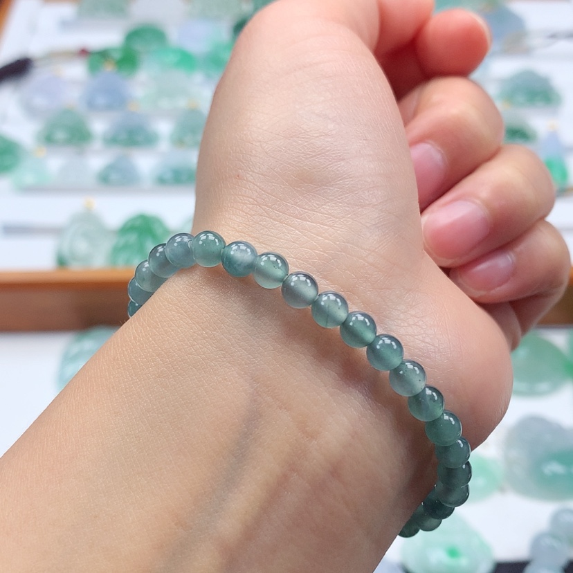 【闪购商品】翡翠手链未镶嵌天然翡翠a货