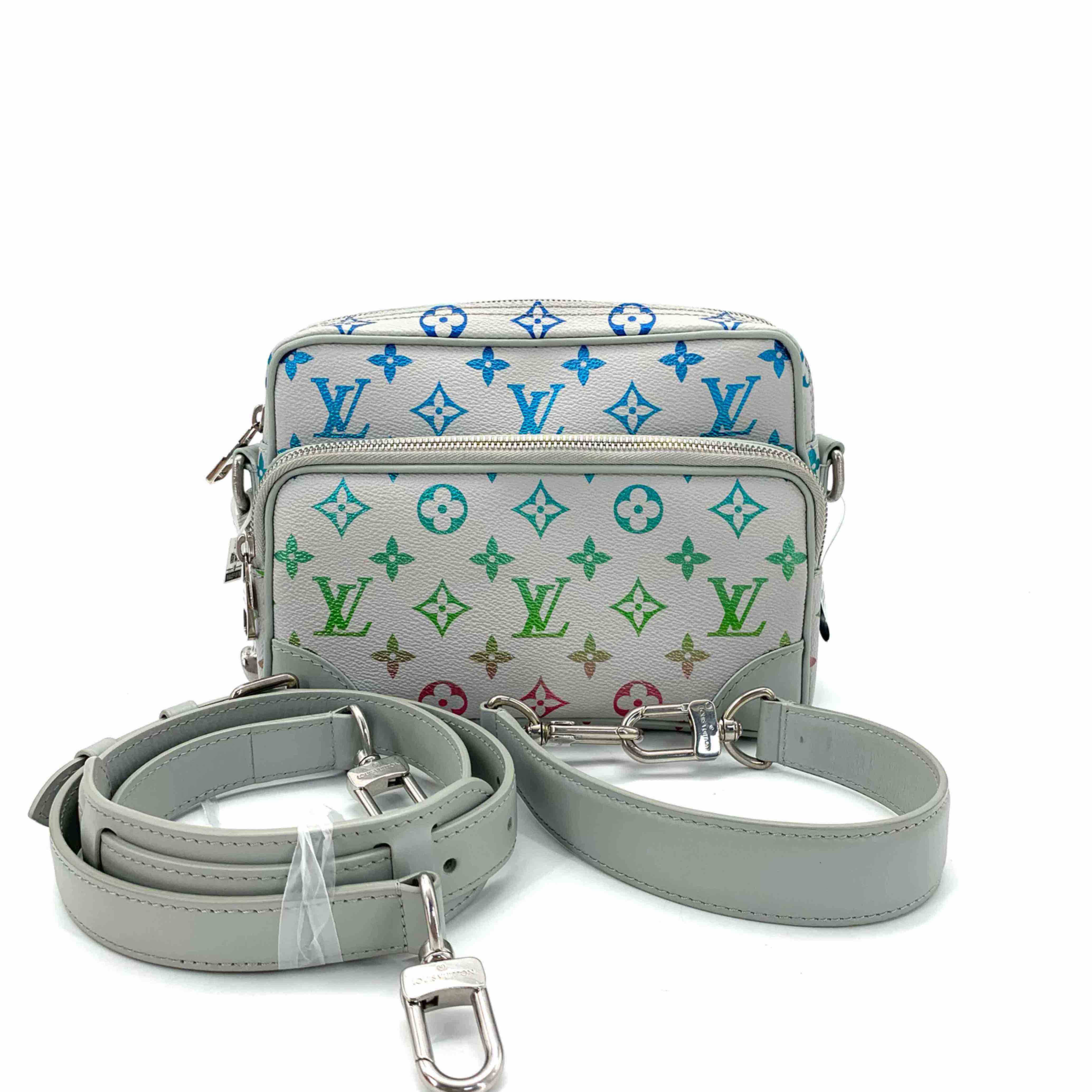 99新 LouisVuitton/路易威登 新款Nil彩虹渐变邮差包 尺寸22/17