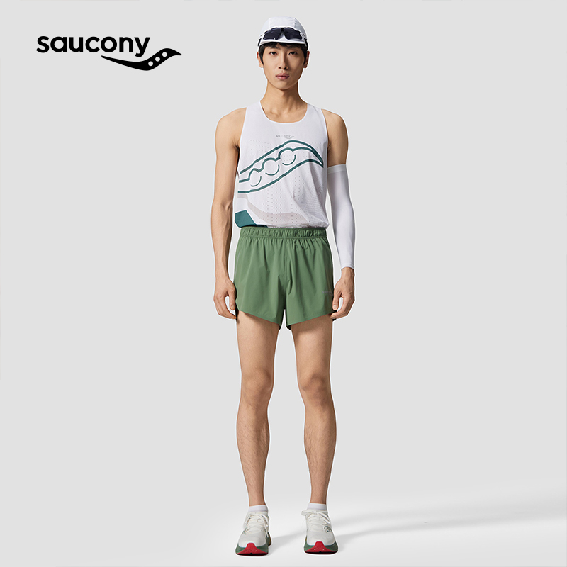 Saucony索康尼官方男士轻薄运动户外竞速跑步健身训练透气短裤