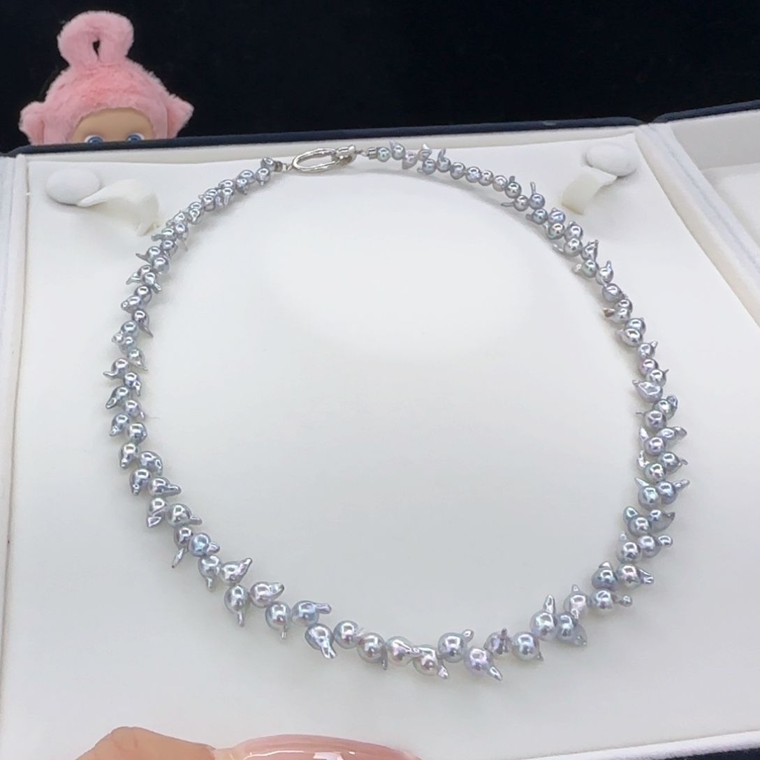 海水珍珠颈饰银S925镶嵌