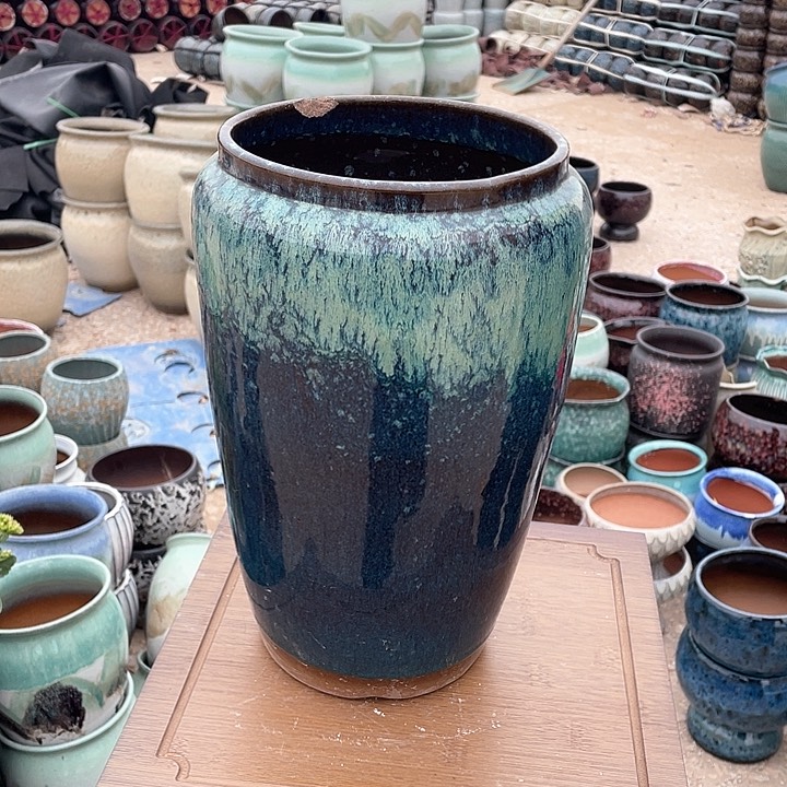 红陶宜兴陶瓷艺术花盆