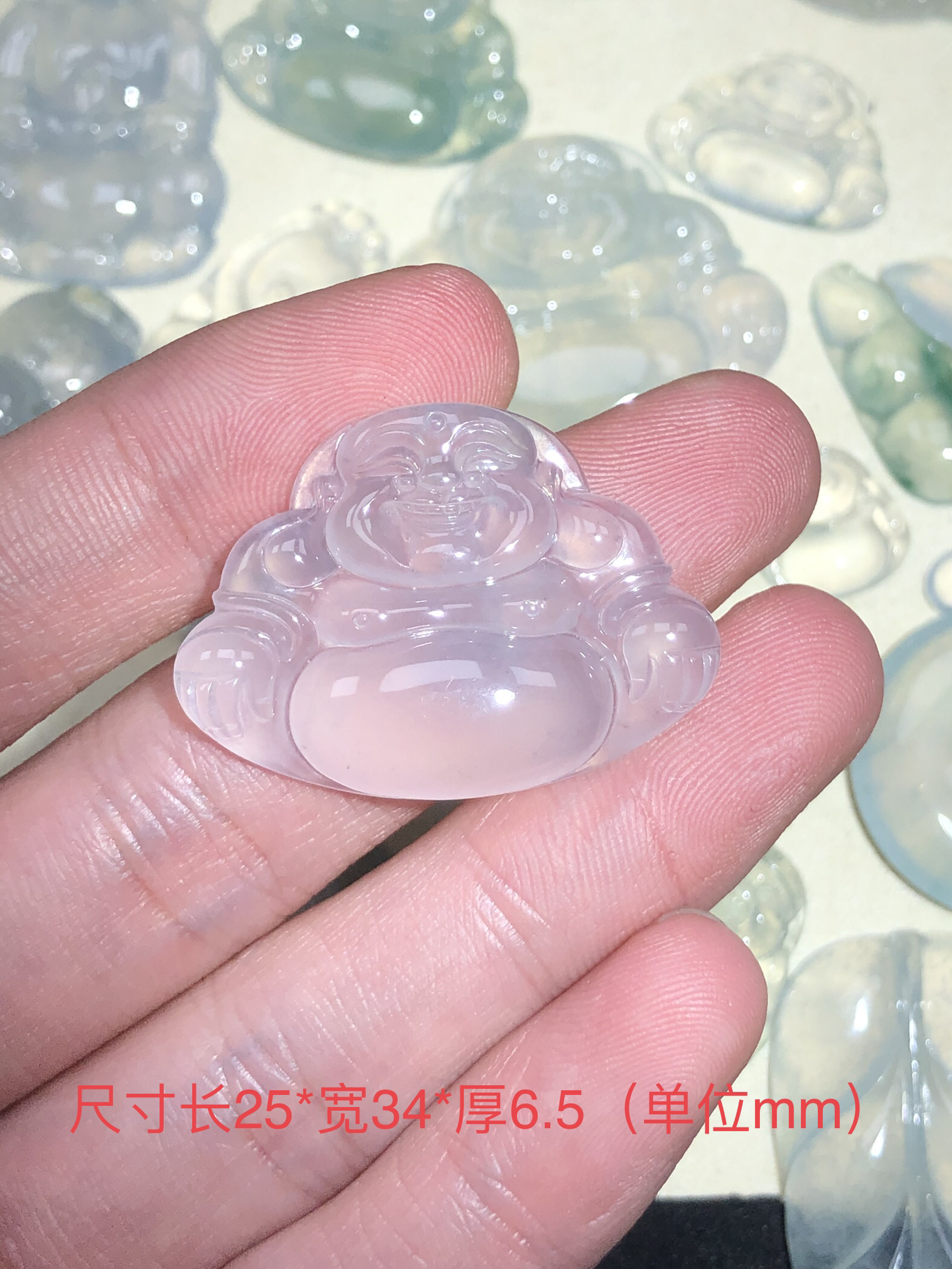 天然缅甸翡翠A货佛公