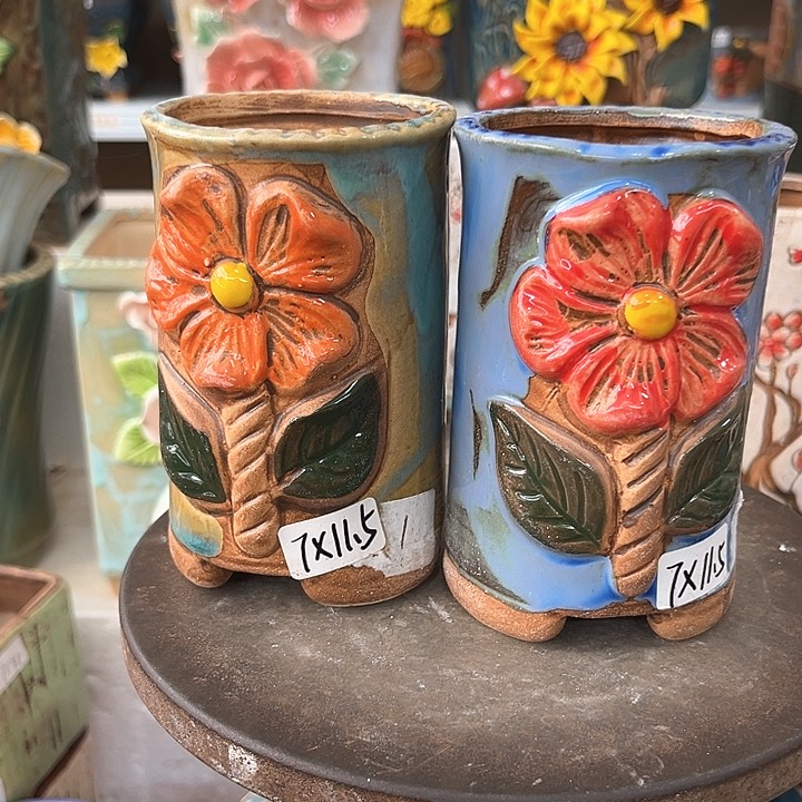 紫砂花盆粗陶材质多肉花盆