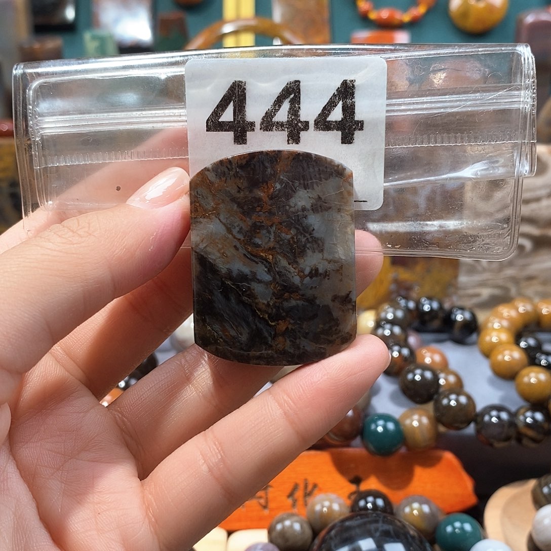 硅化玉天然北票硅化玉牌子未镶嵌