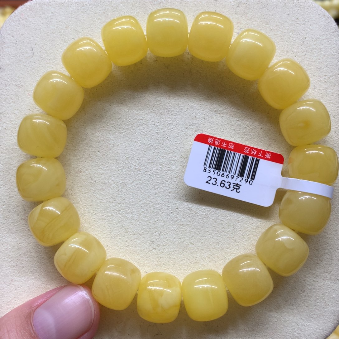 蜜蜡未镶嵌手链蜜蜡