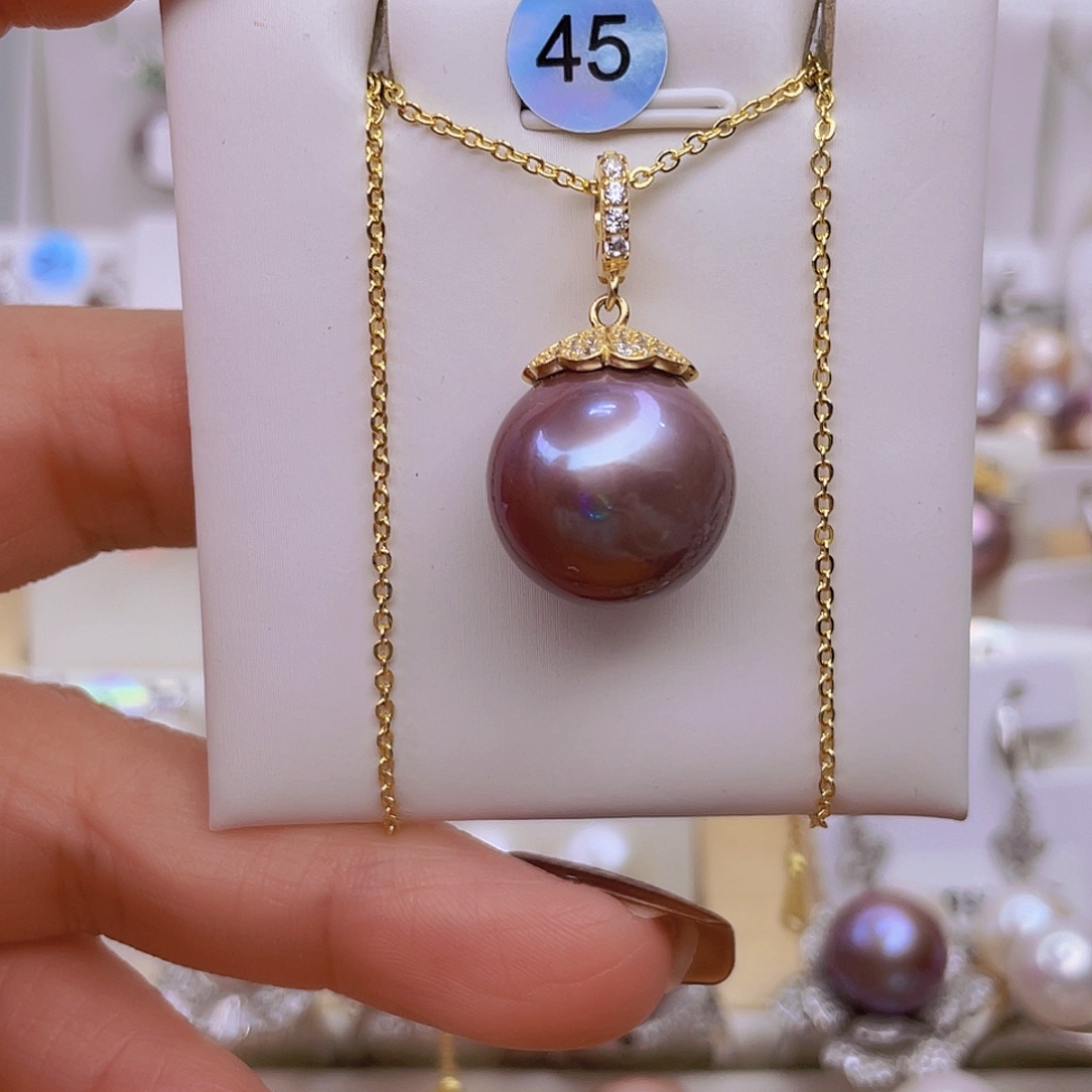 没***糖银S925镶嵌吊坠(赠链)淡水珍珠