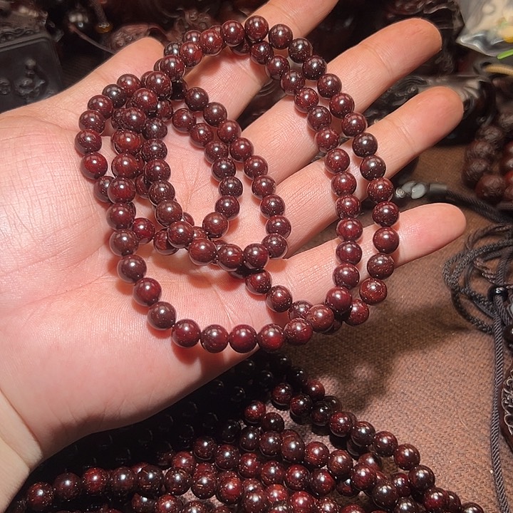 檀香紫檀（小叶紫檀）手串/手链0.8
