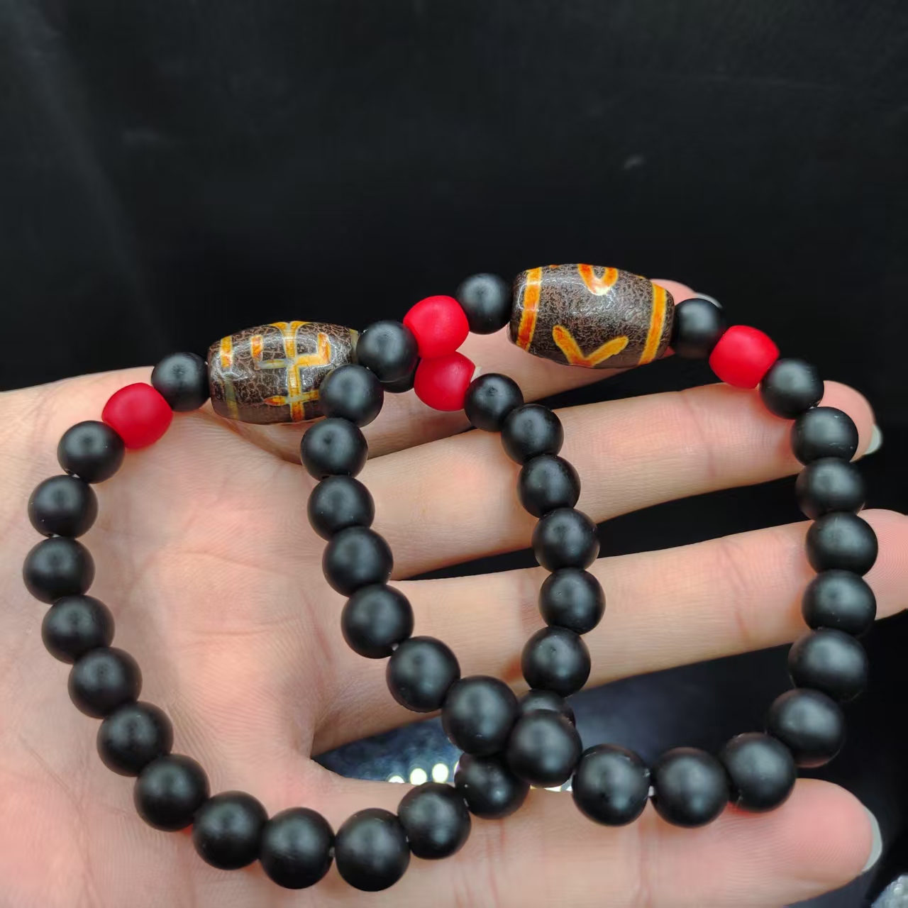 【龙龙严选】黑武士DIY单圈手串GS【多样性发其一】约8mm