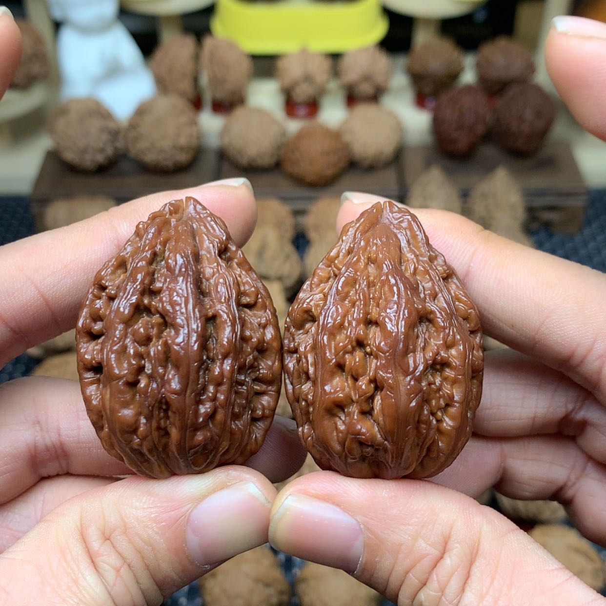 【闪购商品】文玩核桃把件全品吉林霸下纹秋子代出