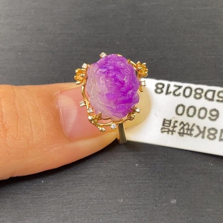 苏纪石（舒俱来）戒指18K金镶嵌