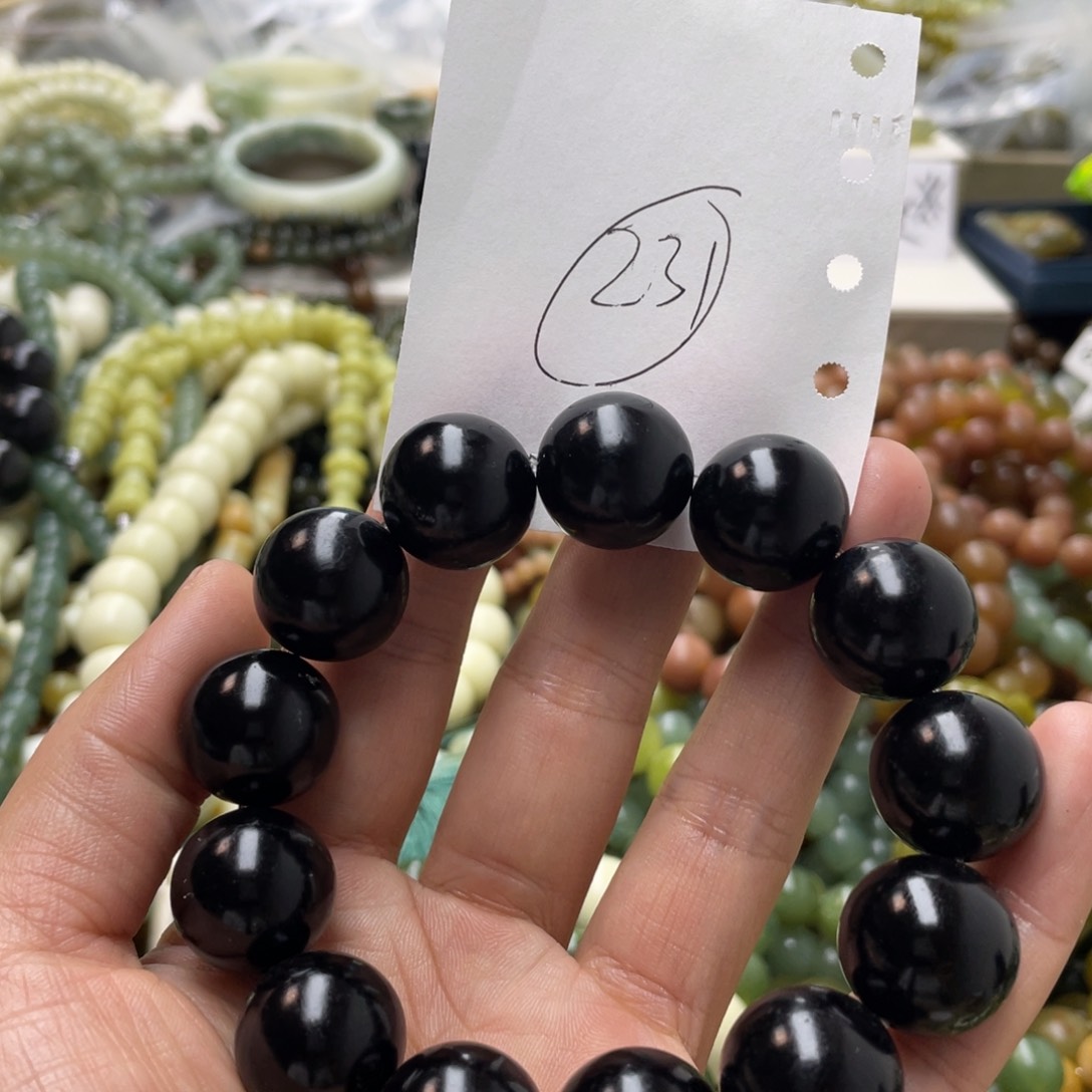 蛇纹石玉手链未镶嵌